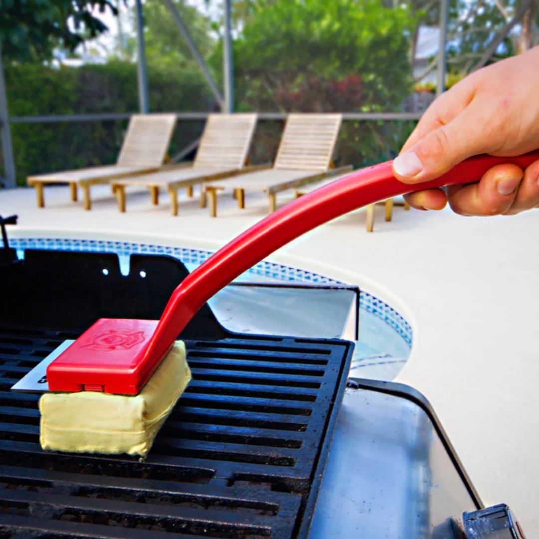 Grill Rescue™ Griddle Brush – Bristle-Free