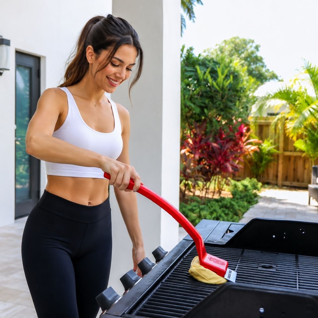Grill Rescue™ Griddle Brush – Bristle-Free