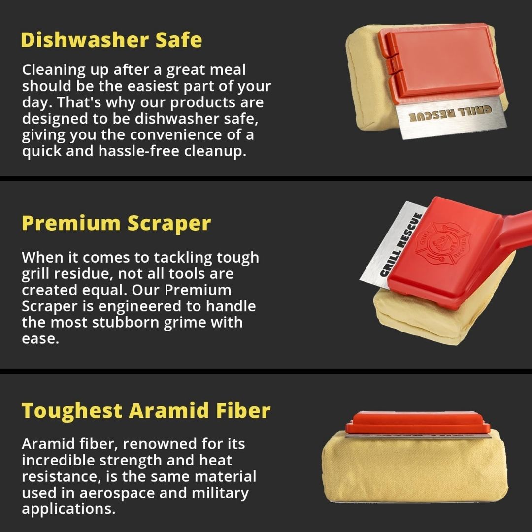 Grill Rescue™ Griddle Brush – Bristle-Free