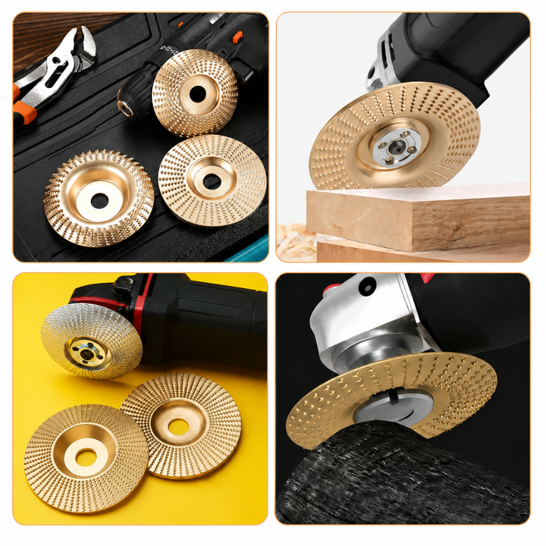 Heavy-Duty Wood Carving Disc Set (3PCS)