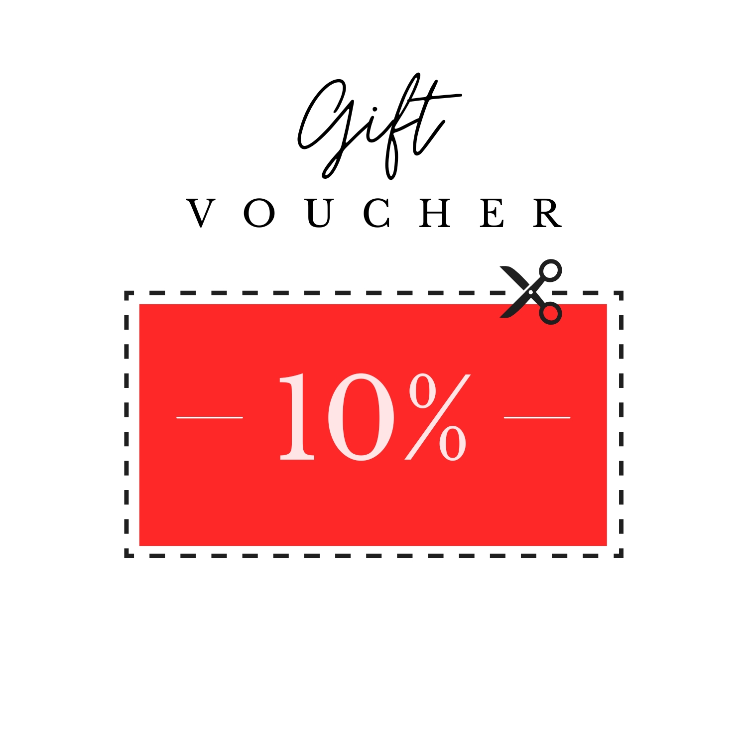 10% Off Gift Card for your next purchase