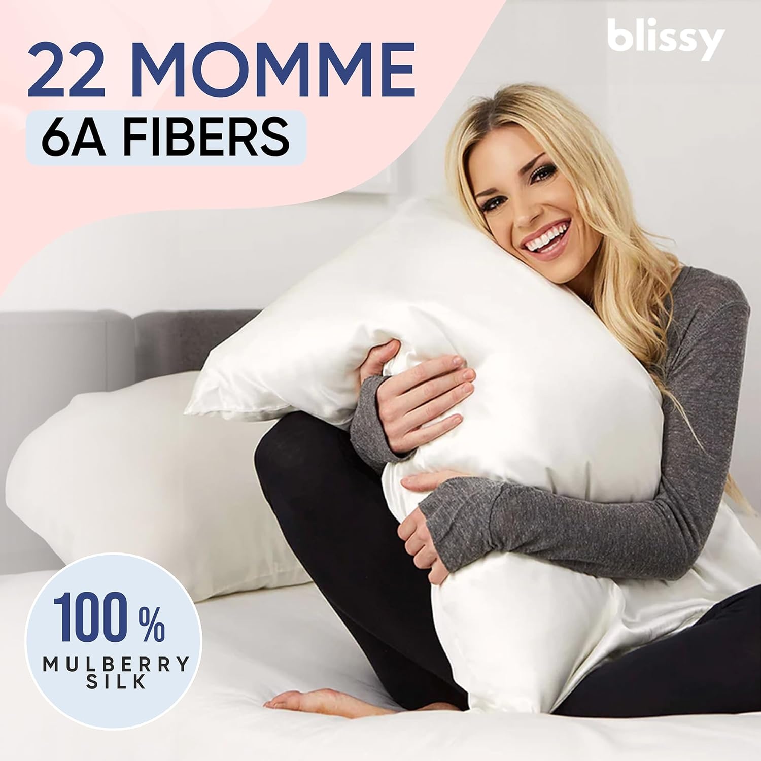 Blissy™ 100% Mulberry Silk Pillowcase | Luxury Beauty Sleep Essential